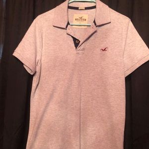 5 for $25 Hollister Polo shirt light gray color